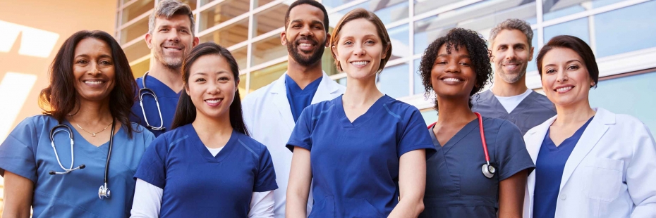 group of medical professionals smiling