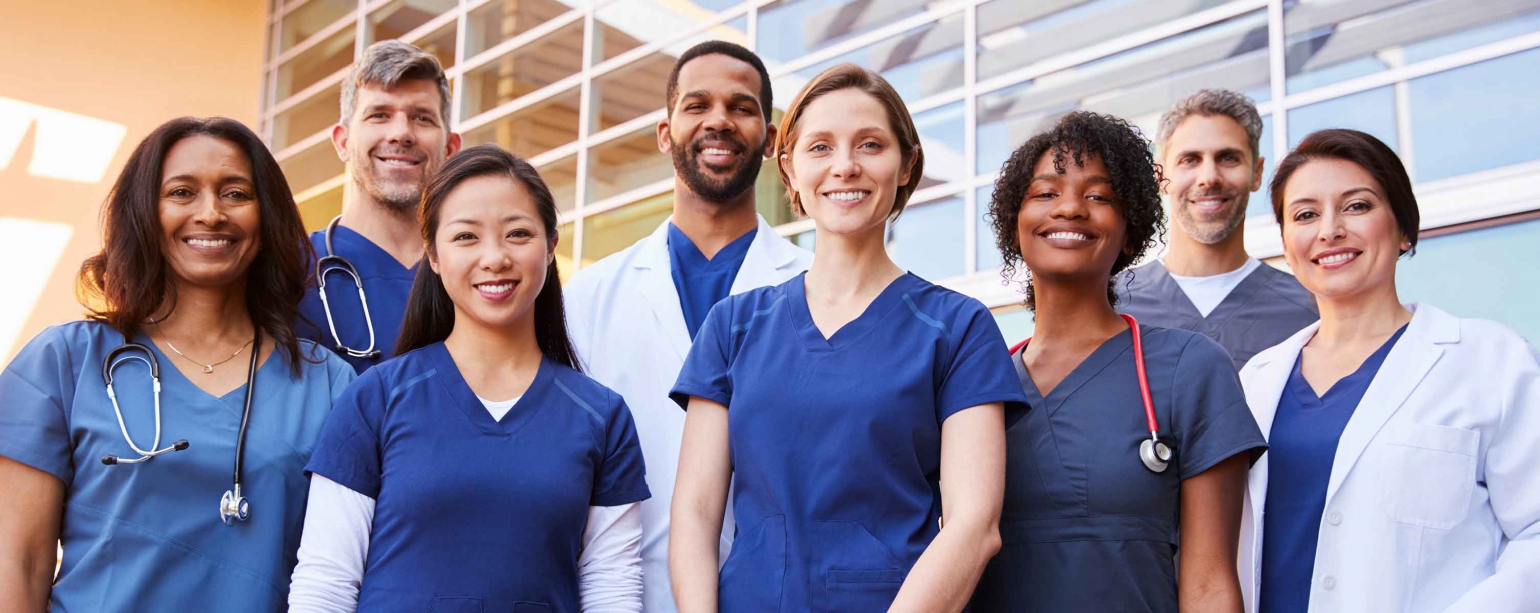 group of medical professionals smiling